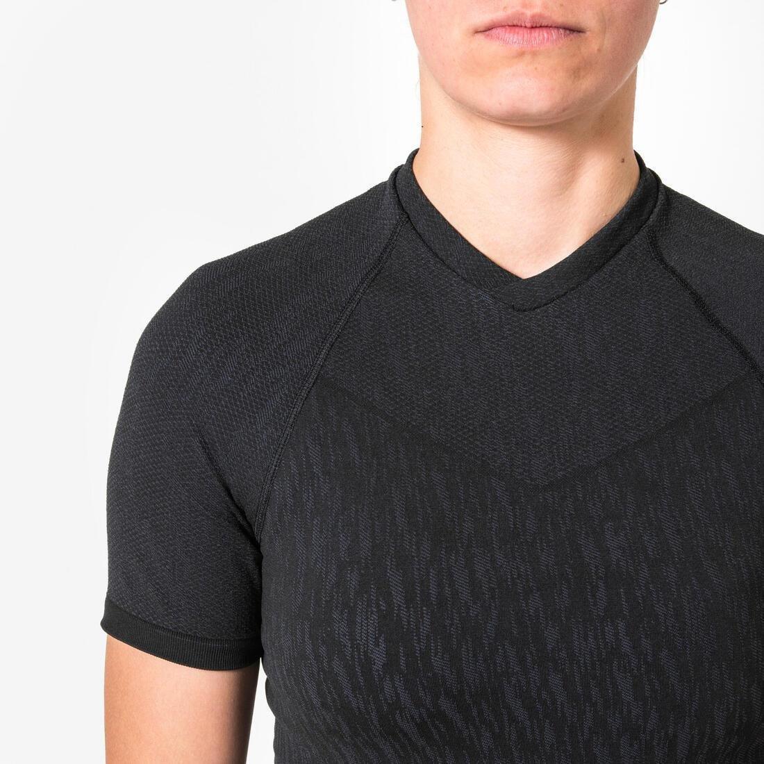 Unisex Short-Sleeved Thermal Football Base Layer Top - Keepdry, Navy, No Color, large image number 5