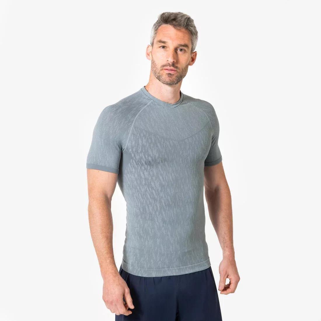 Adults Short-Sleeved Thermal Football Base Layer Top - Keepdry, White, No Color, large image number 9