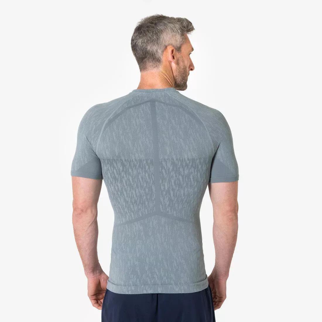 Adults Short-Sleeved Thermal Football Base Layer Top - Keepdry, White, No Color, large image number 10