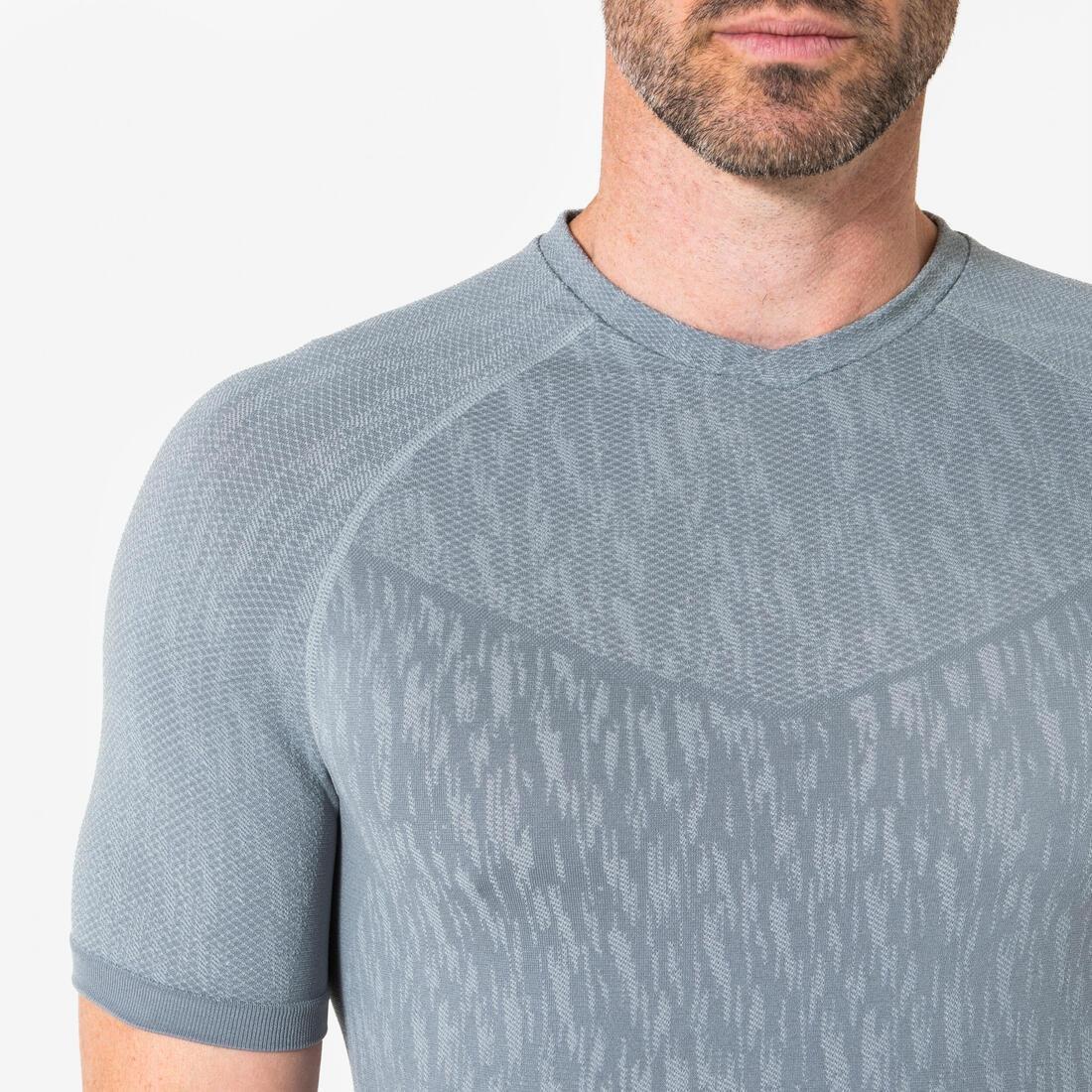 Adults Short-Sleeved Thermal Football Base Layer Top - Keepdry, Grey, No Color, large image number 12