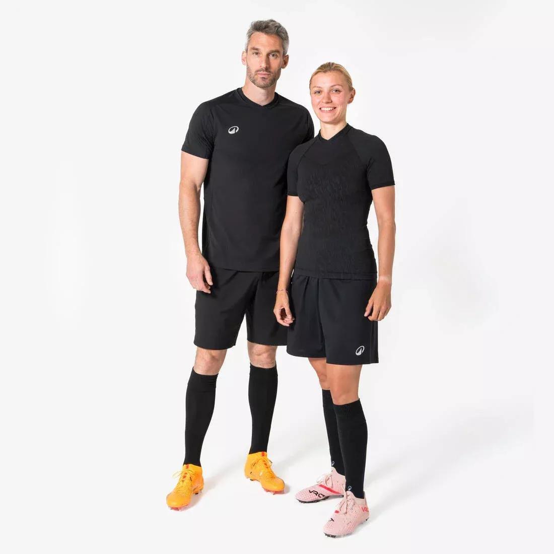 Unisex Short-Sleeved Thermal Football Base Layer Top - Keepdry, Blue, No Color, large image number 4