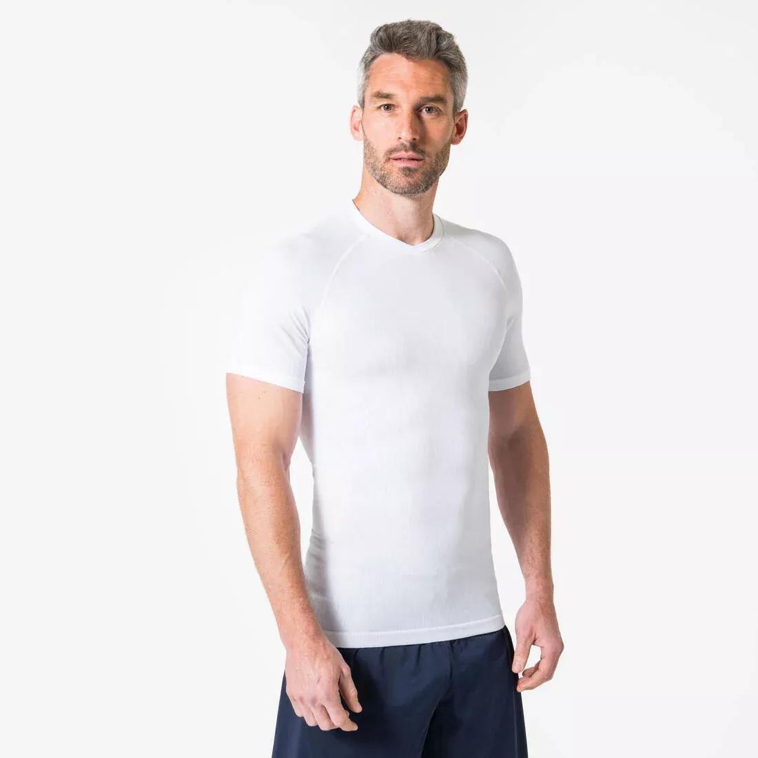 Unisex Short-Sleeved Thermal Football Base Layer Top - Keepdry, Blue, No Color, large image number 5