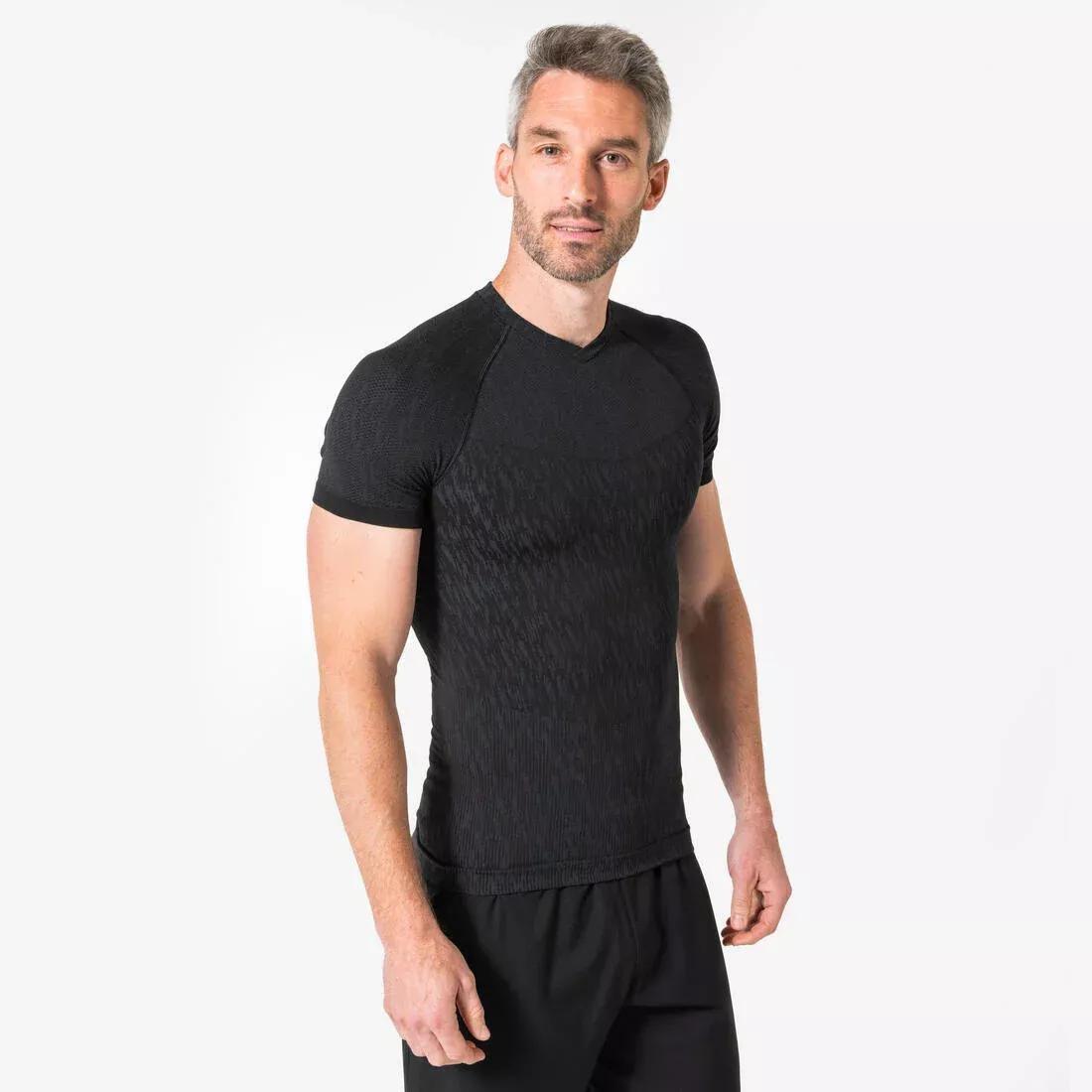 Unisex Short-Sleeved Thermal Football Base Layer Top - Keepdry, Blue, No Color, large image number 8