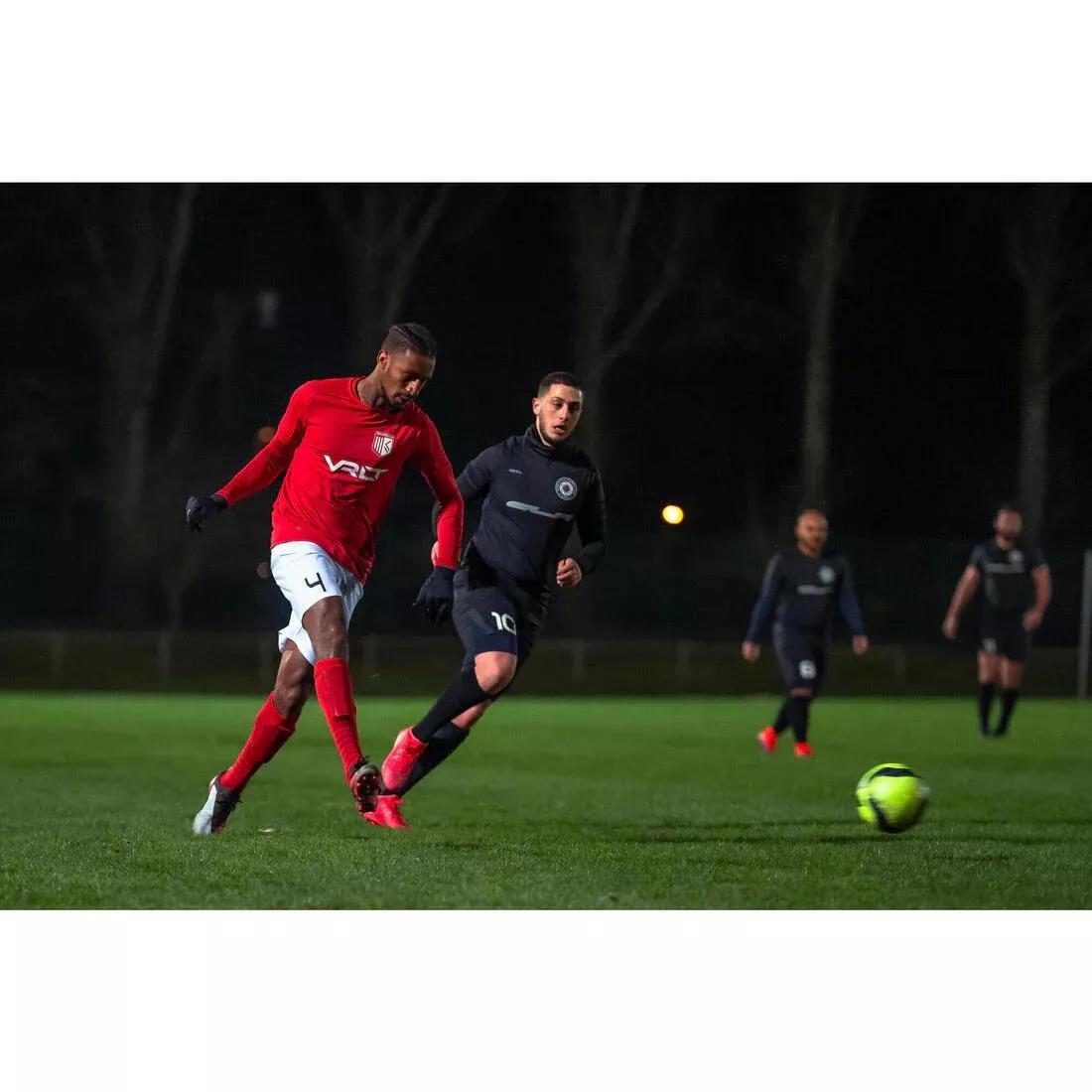 Adults Football Long-Sleeved Seamless Thermal Base Layer Top - Keepdry, Black, No Color, large image number 11