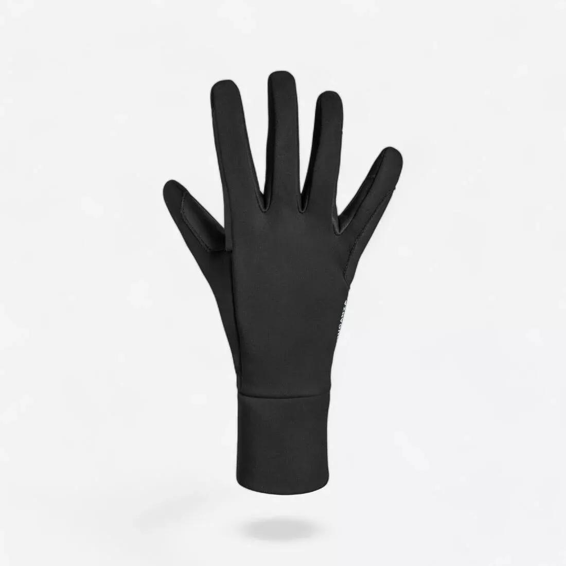Horse Riding Gloves 100 Warm, Black, No Color, large image number 1