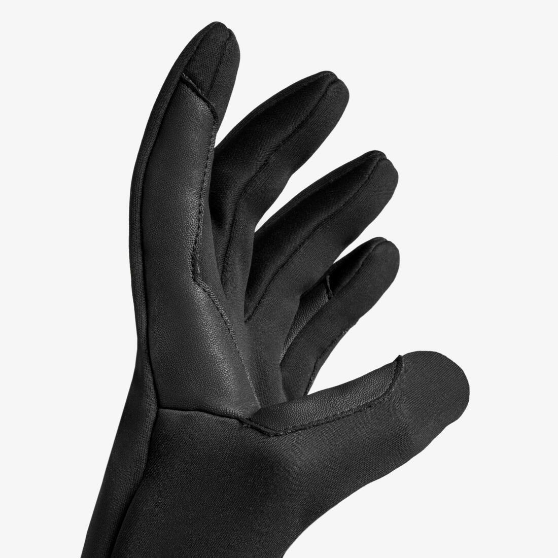 Horse Riding Gloves 100 Warm, Black, No Color, large image number 4