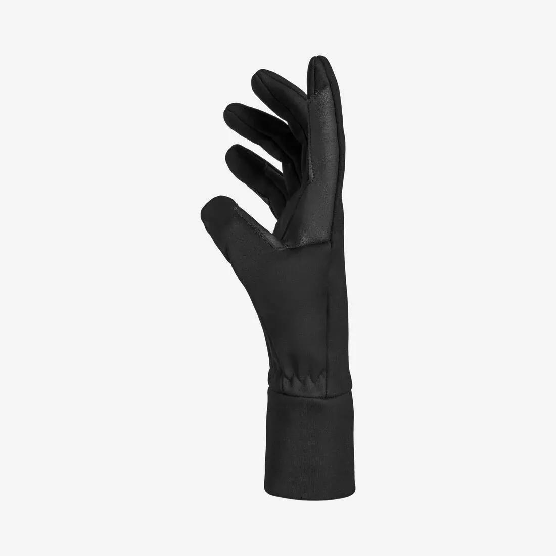 Horse Riding Gloves 100 Warm, Black, No Color, large image number 5