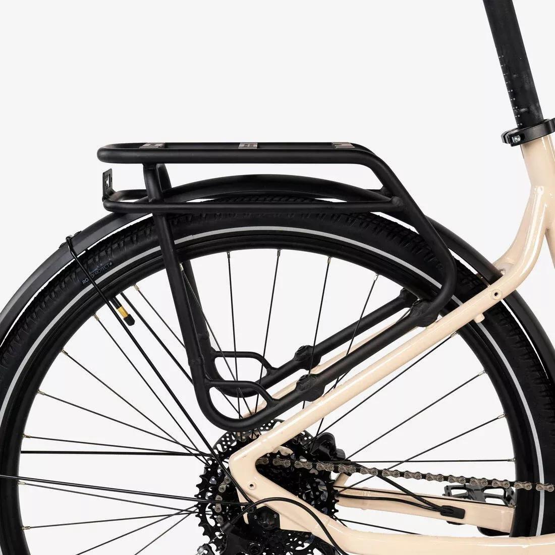 Pannier Rack For Rockrider Hybrid And E-Actv Bikes, Black, No Color, large image number 4
