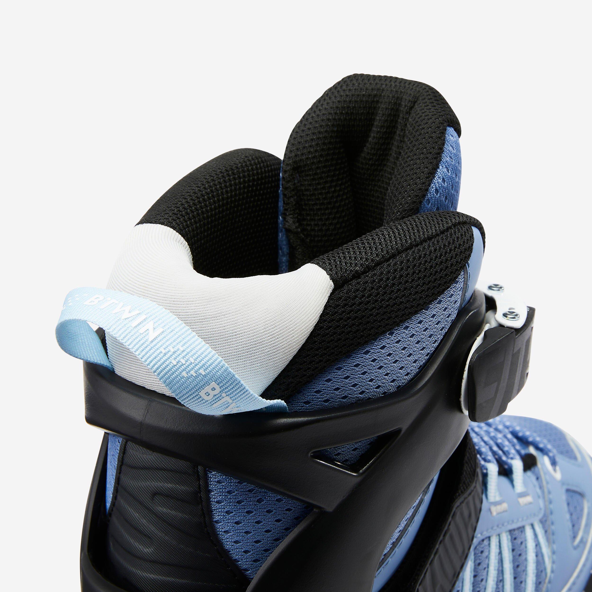 Kids Inline Fitness Skates Fit 5 - Racing, Blue, No Color, large image number 8