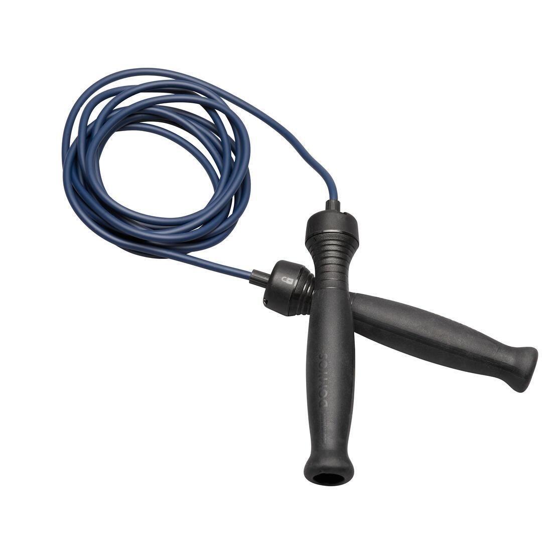 Skipping Rope - 500 Rubber, Navy, No Color, large image number 1
