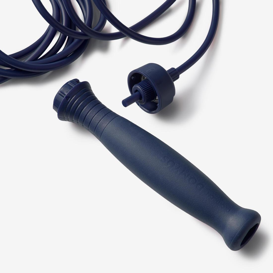 Skipping Rope - 500 Rubber, Navy, No Color, large image number 4