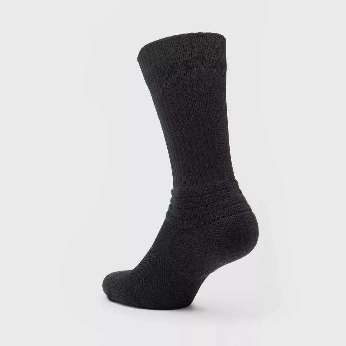BLACK Men's/Women's Low-Rise NBA Basketball Socks SO900 Twin-Pack, , large image number 3