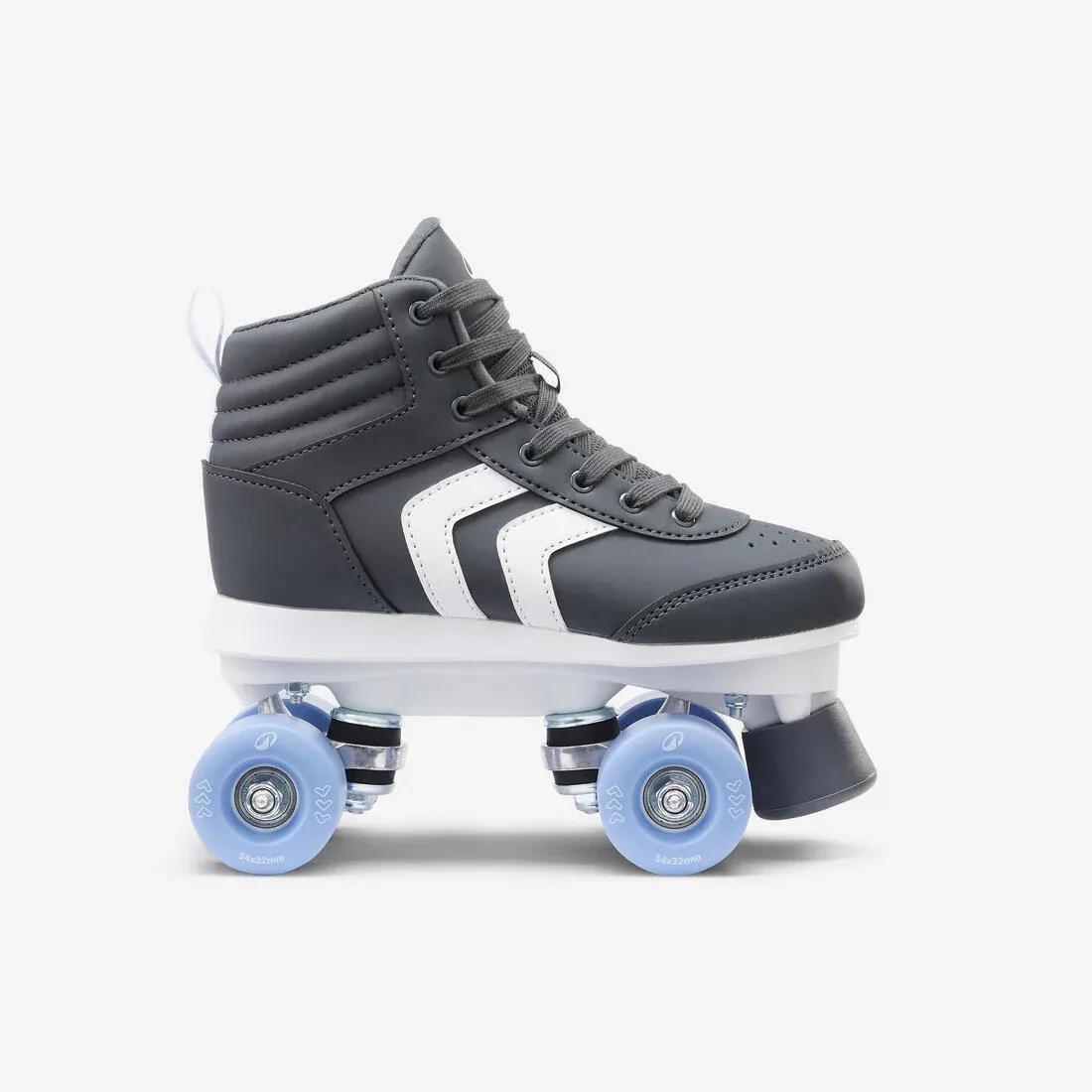Kids' Roller Skates Quad 100 - Holographic, Black, 5401_000, medium