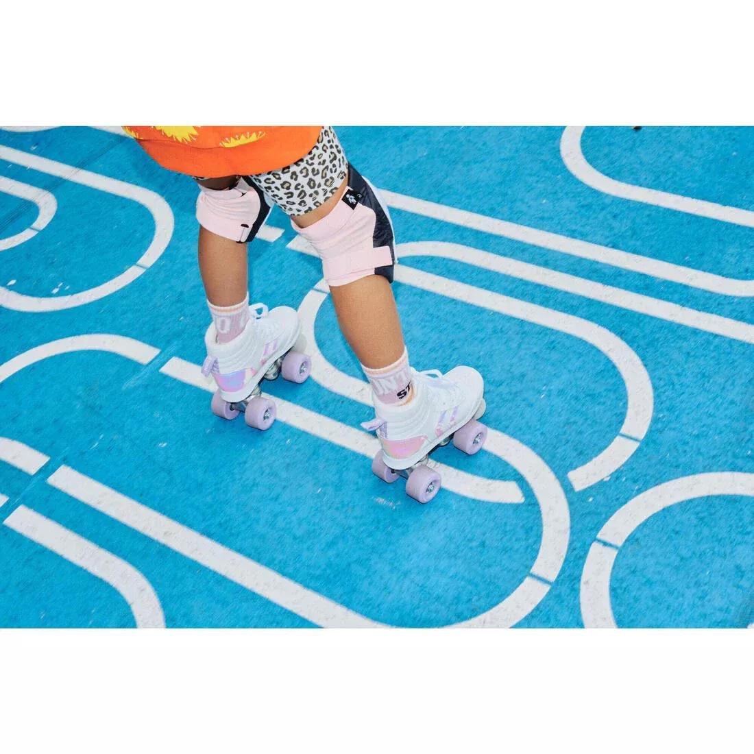 Kids Unisex Roller Skates Quad 100 - Holographic, Multicolour, 5401_000, large image number 11