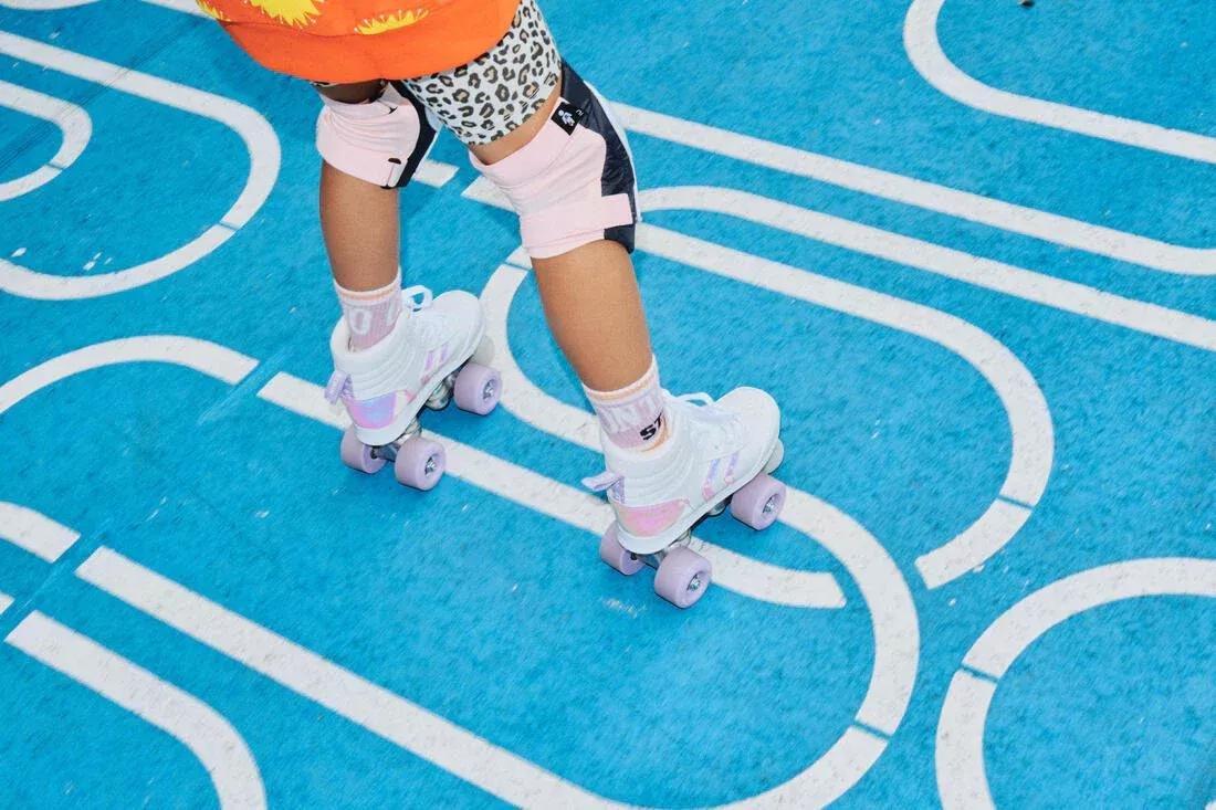 DEFAULT Kids' Roller Skates Quad 100 - Holographic, , large image number 2