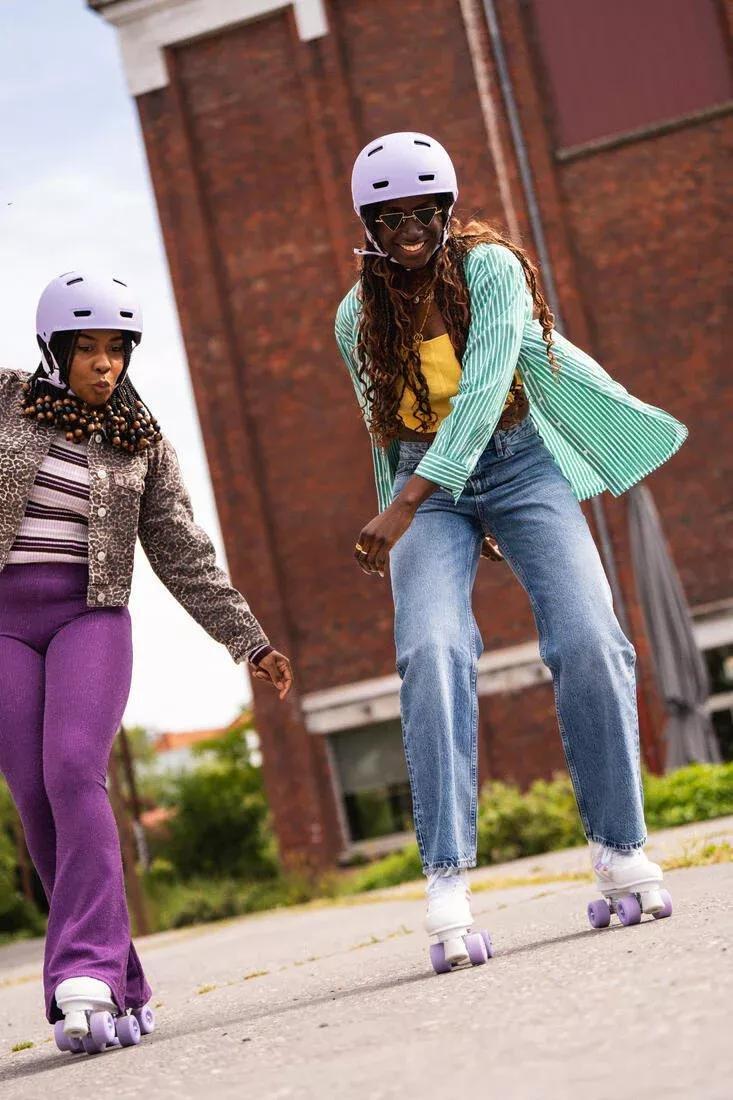 Kids' Roller Skates Quad 100 - Holographic, No Color, large image number 7