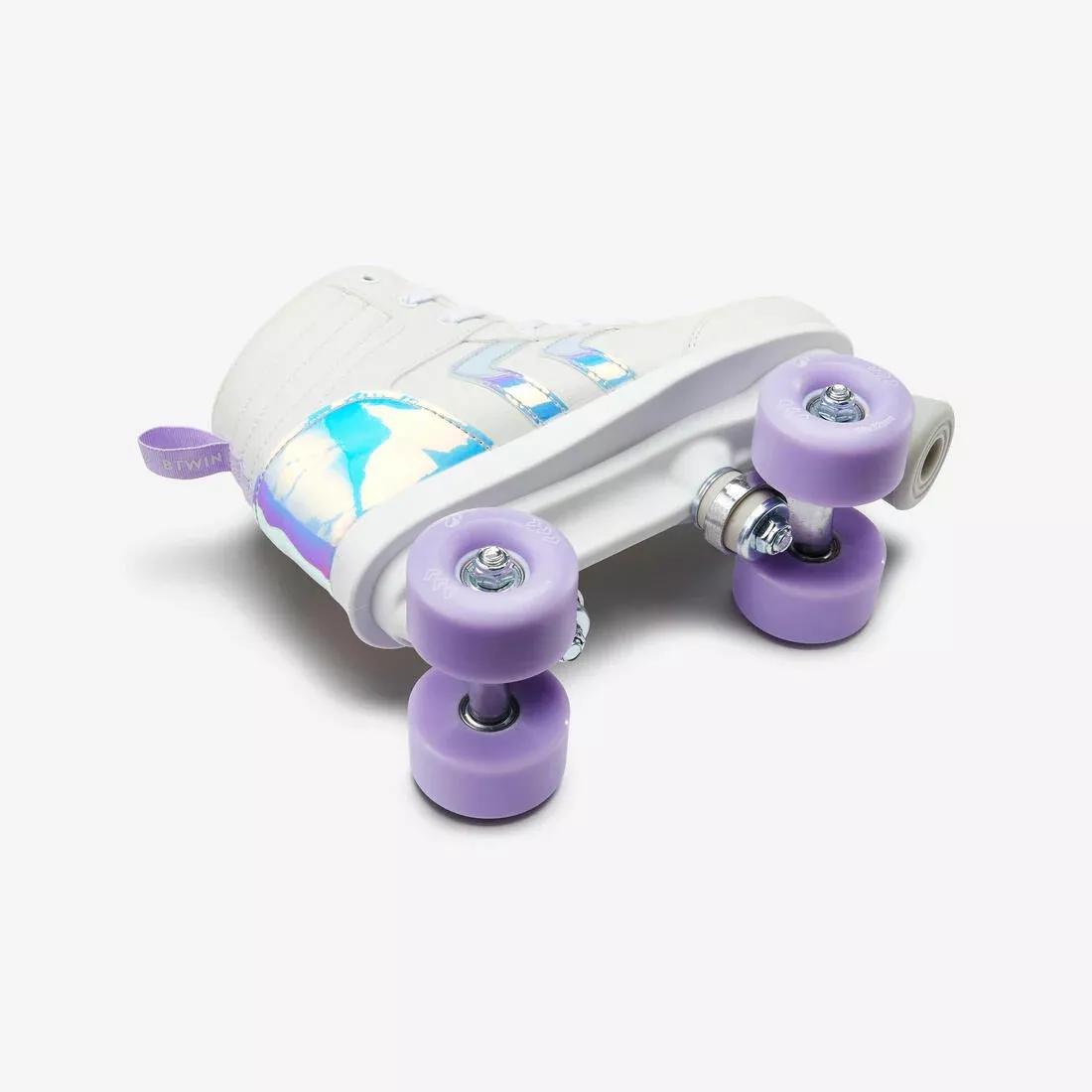 DEFAULT Kids' Roller Skates Quad 100 - Holographic, , large image number 14
