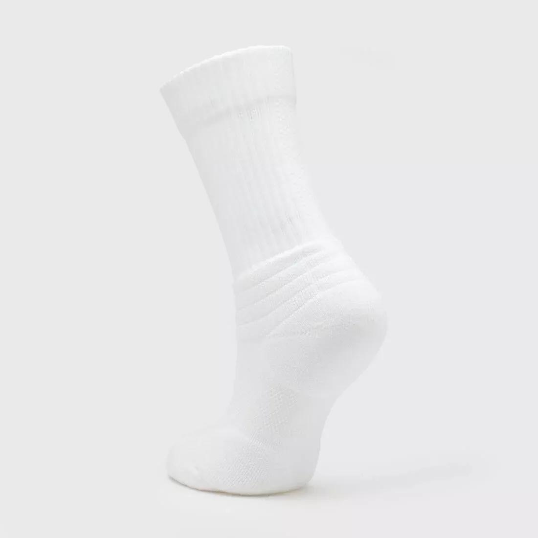 Kids' Basketball Socks So900 Nba 2 Pairs, White, , large image number 4