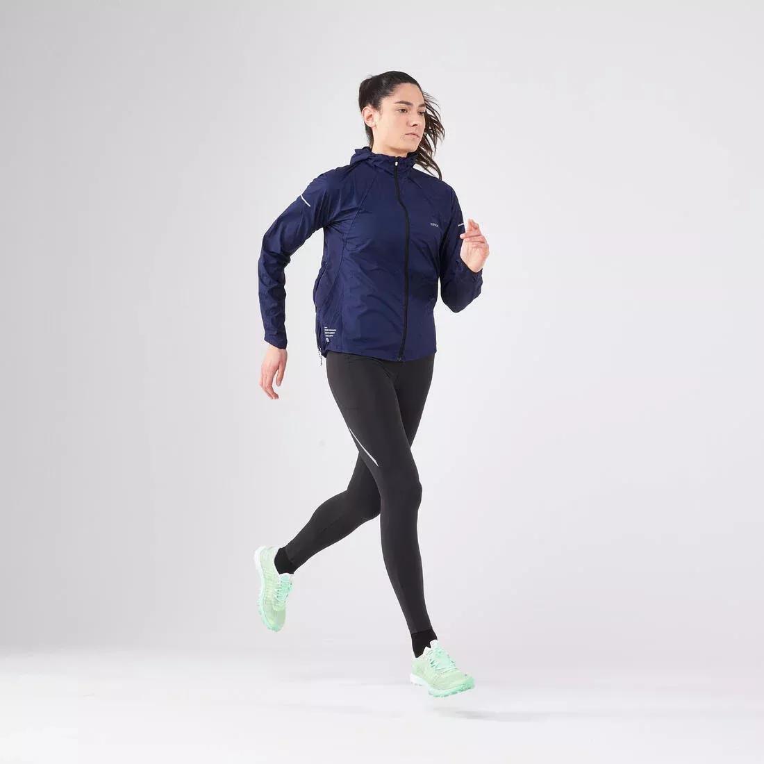 Women Running & Trail Running Windproof Jacket - Kiprun Run 900 Wind, Navy, 5401_000, large image number 2