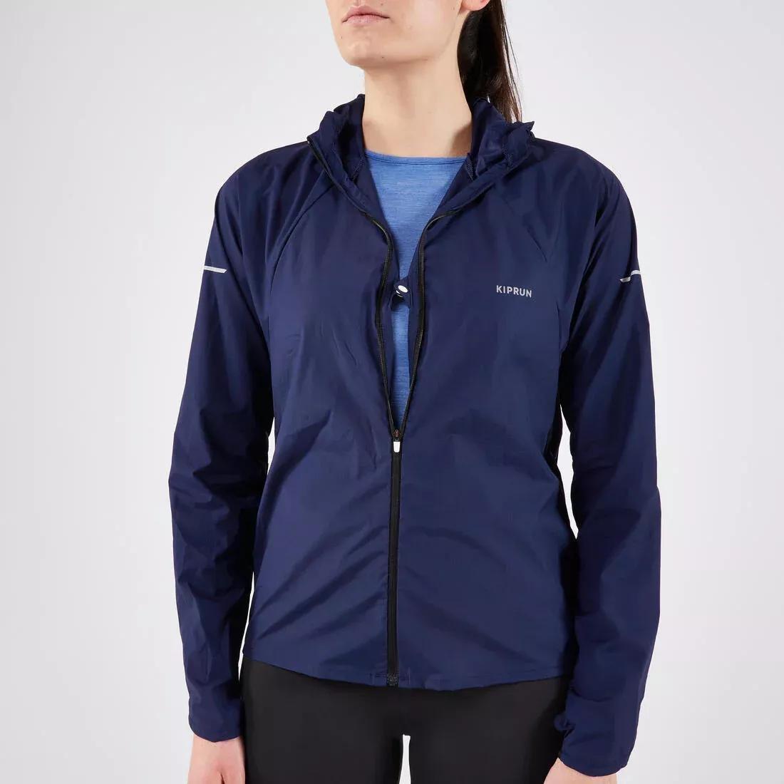 Women Running & Trail Running Windproof Jacket - Kiprun Run 900 Wind, Navy, 5401_000, large image number 3