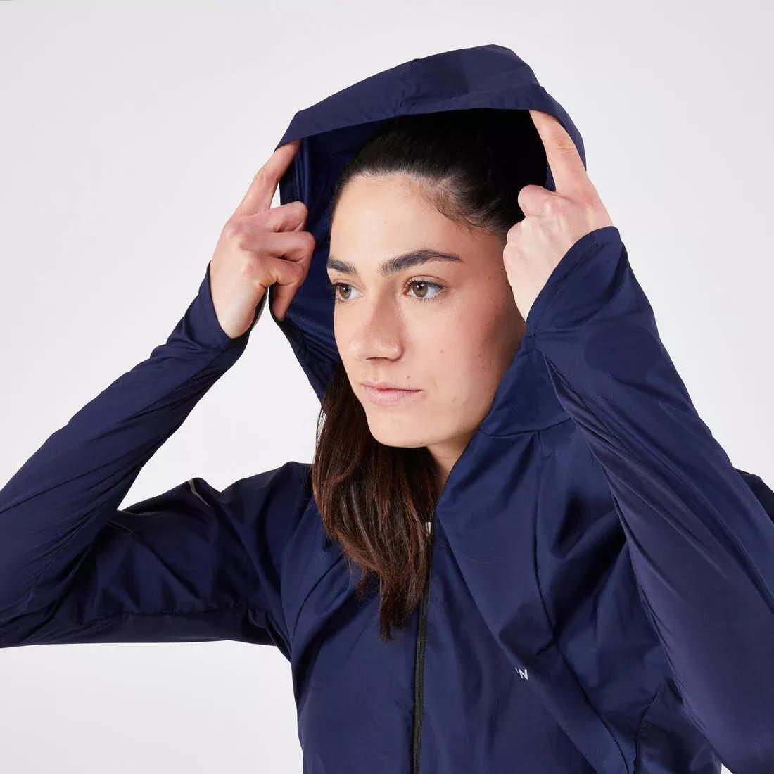 Women Running & Trail Running Windproof Jacket - Kiprun Run 900 Wind, Navy, 5401_000, large image number 5