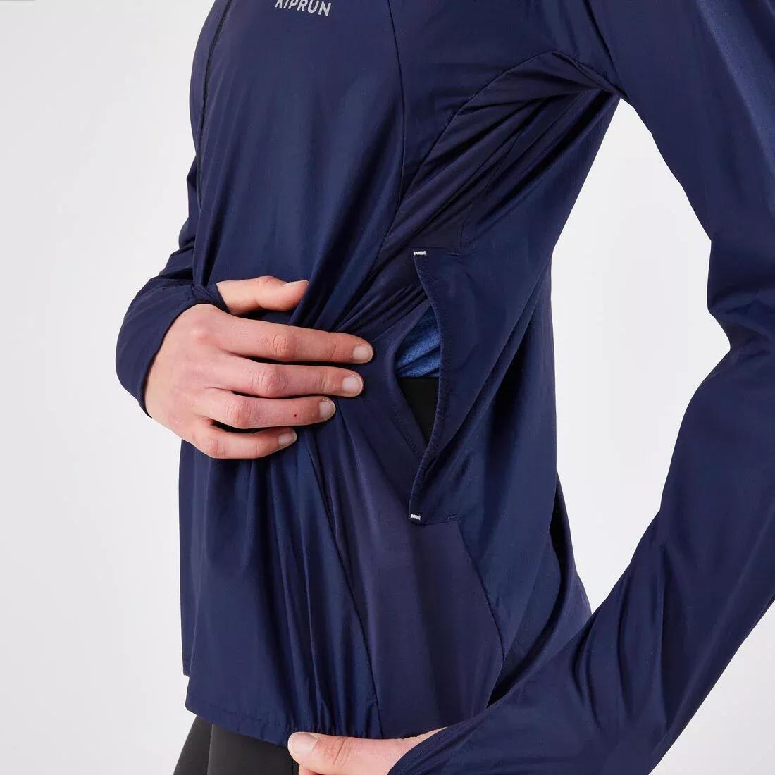 Women Running & Trail Running Windproof Jacket - Kiprun Run 900 Wind, Navy, 5401_000, large image number 6
