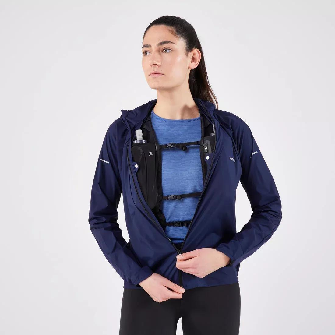 Women Running & Trail Running Windproof Jacket - Kiprun Run 900 Wind, Navy, 5401_000, large image number 9