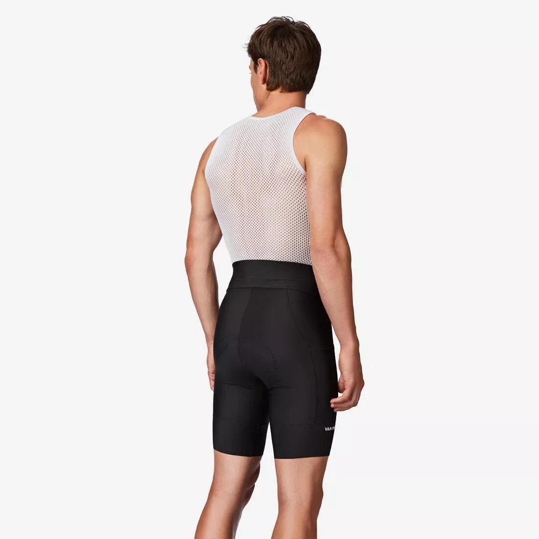 Men Bibless Road Cycling Shorts - Endurance - EDR, Black, No Color, medium