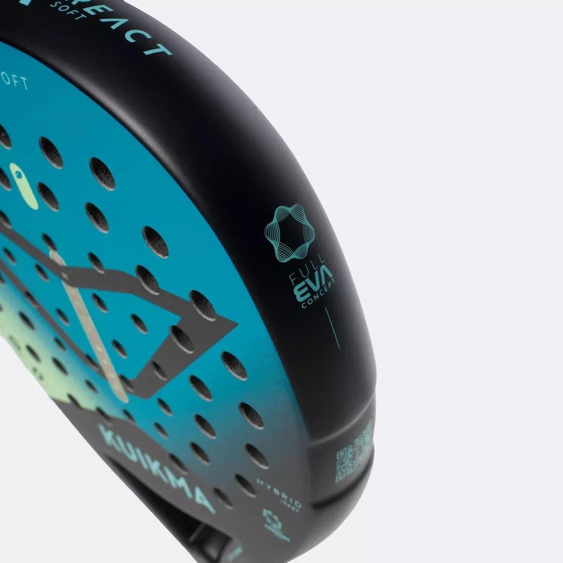 Adults Padel Racket PR React Soft, Green, No Color, large image number 2