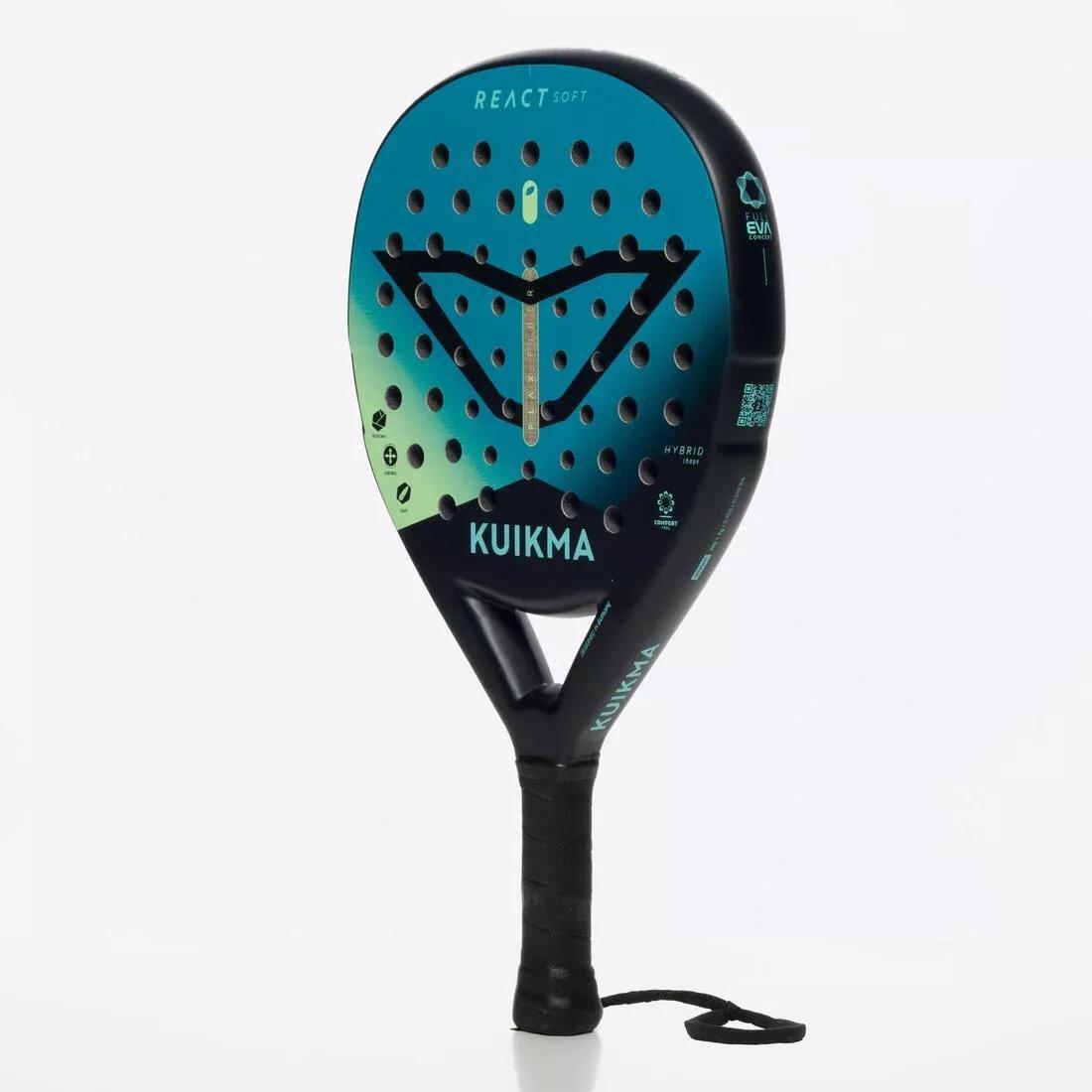 Adults Padel Racket PR React Soft, Green, No Color, large image number 9