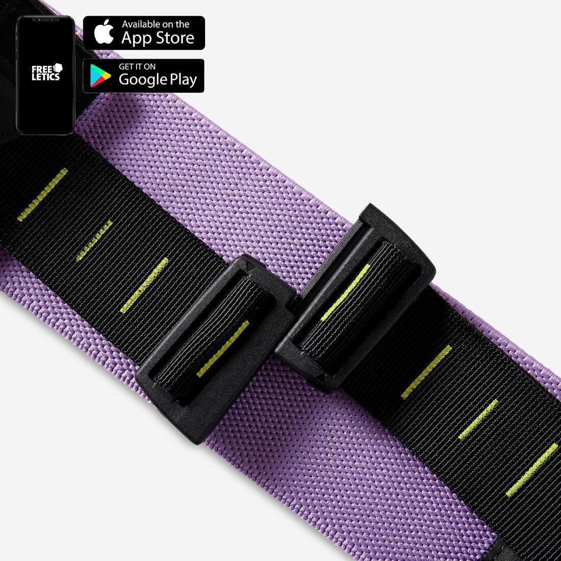Weight Training Adjustable Length Glute Band 22 kg - Fast Glute Band, Purple, No Color, large image number 1