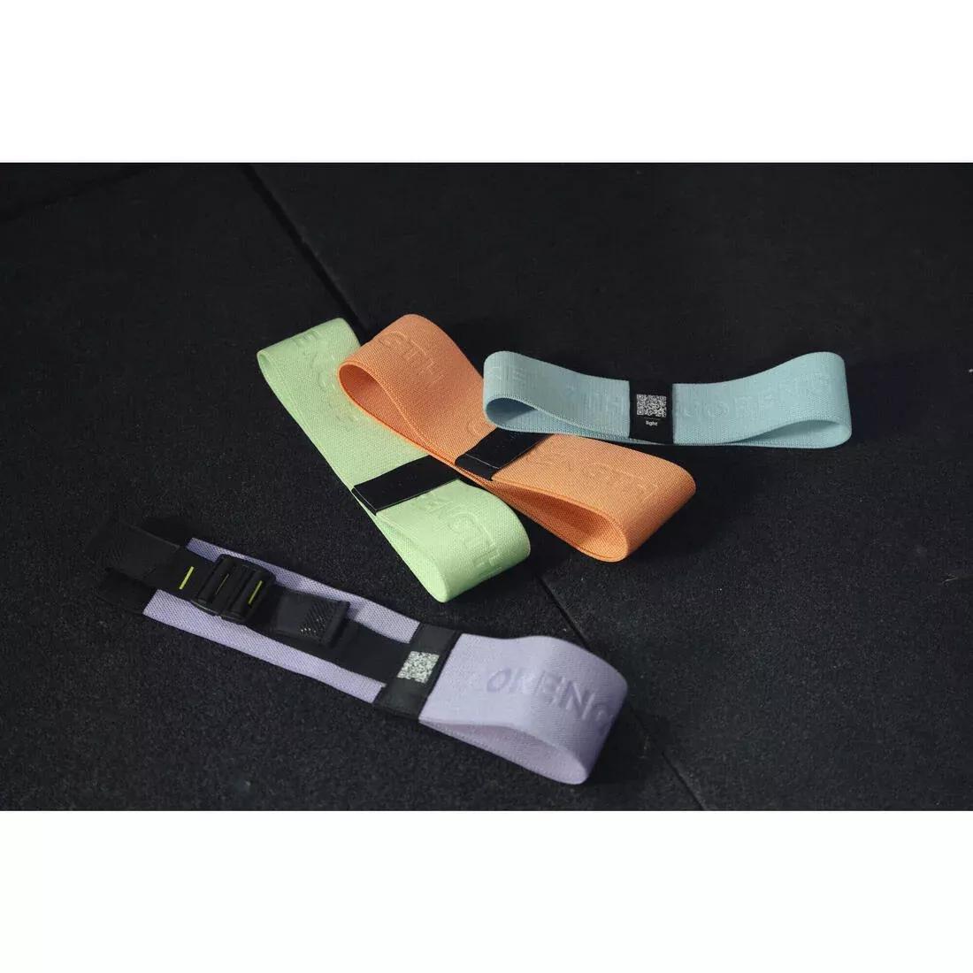Weight Training Adjustable Length Glute Band 22 kg - Fast Glute Band, Purple, No Color, large image number 4