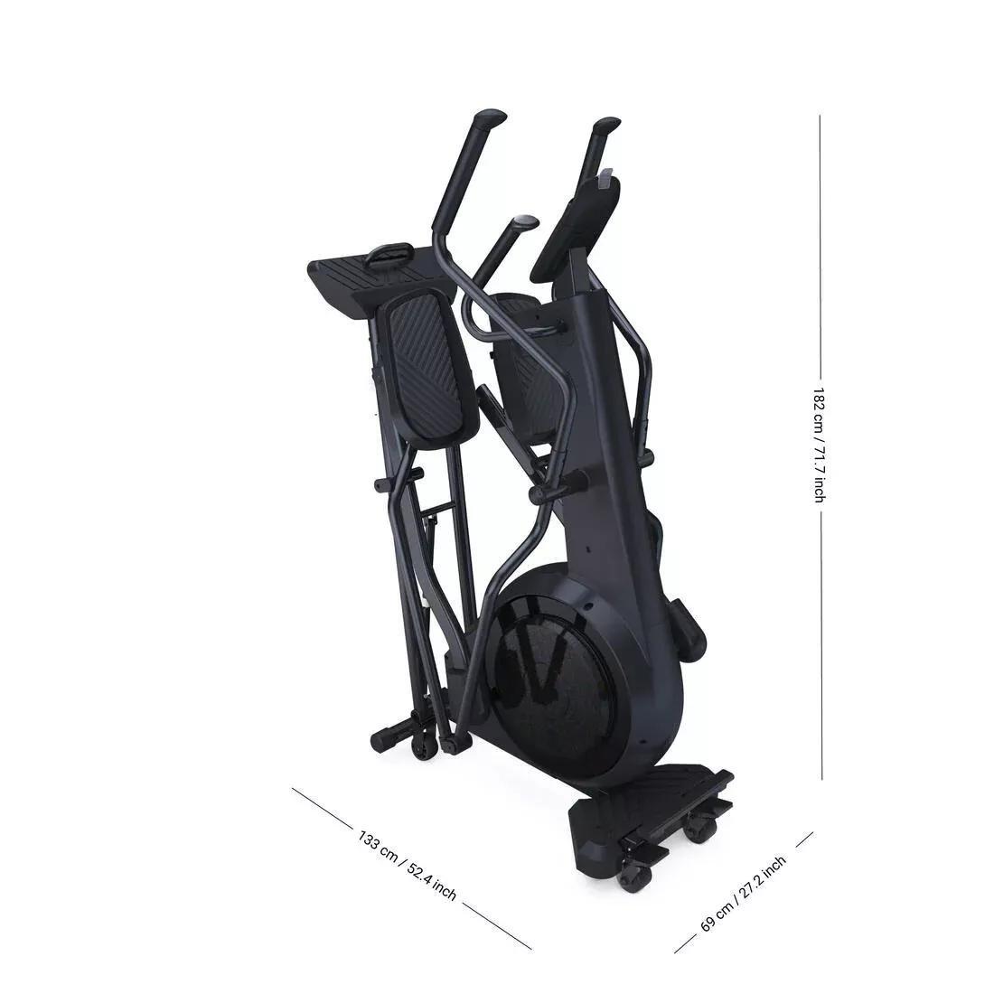 Front Wheel Folding Connected Self-Powered Cross Trainer Challenge Elliptical, No Color, large image number 3