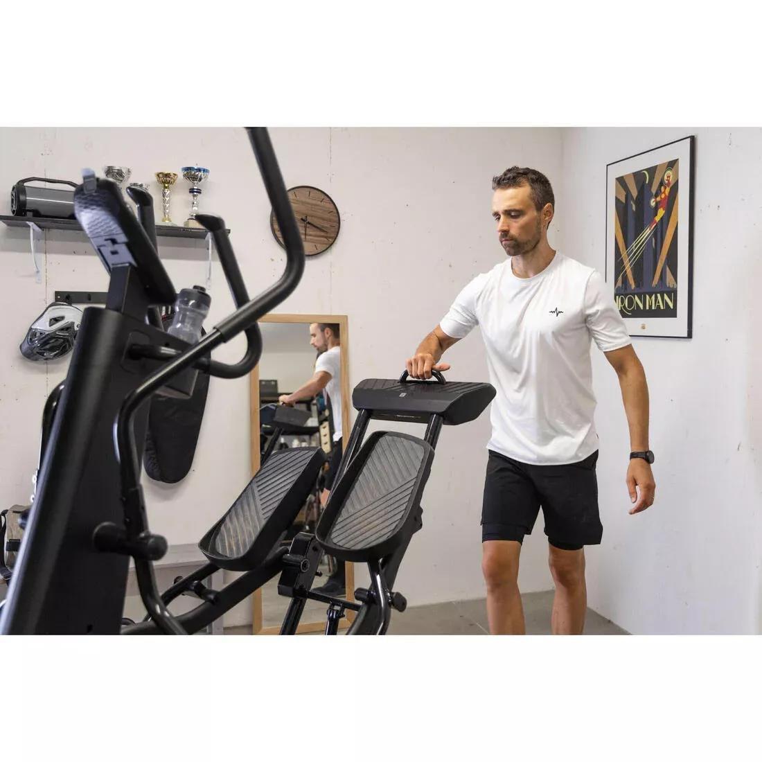 Front Wheel Folding Connected Self-Powered Cross Trainer Challenge Elliptical, No Color, large image number 9