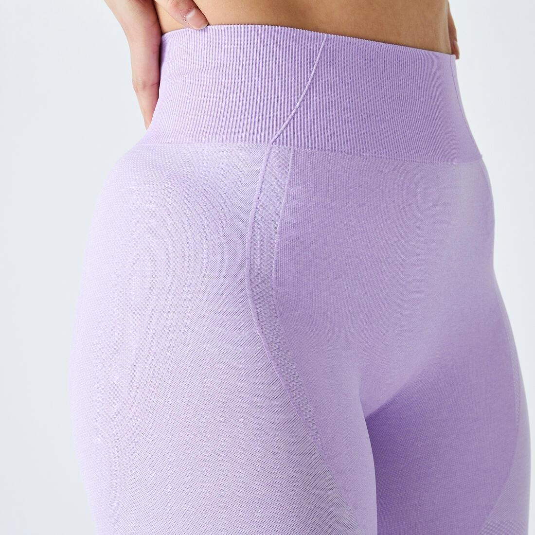 High-Waisted Seamless Fitness Leggings with Phone Pocket, seafom green, , large image number 5