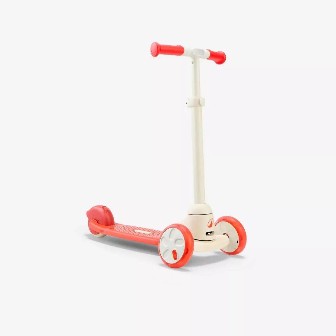 Kids 3-Wheeled Scooter - Btwin B500, Red, No Color, medium