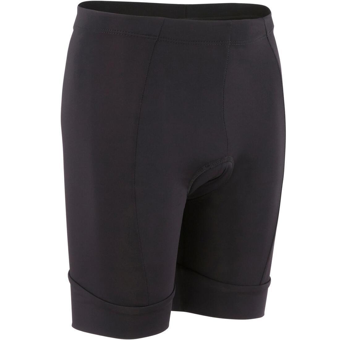 Kids Unisex 7-13 Years Cycling Shorts - 100, Black, No Color, medium