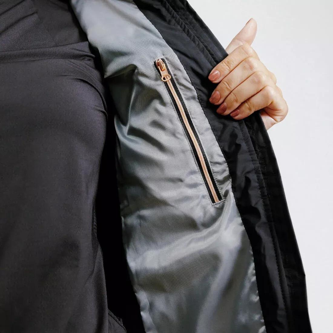 Women Sleeveless Horse Riding Down Jacket - 500 Zip, Black, 5401_000, large image number 6