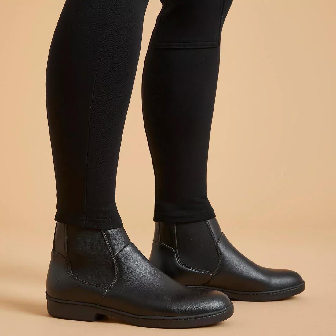 Women Horse Riding Jodhpurs - 100, Black, , large image number 12