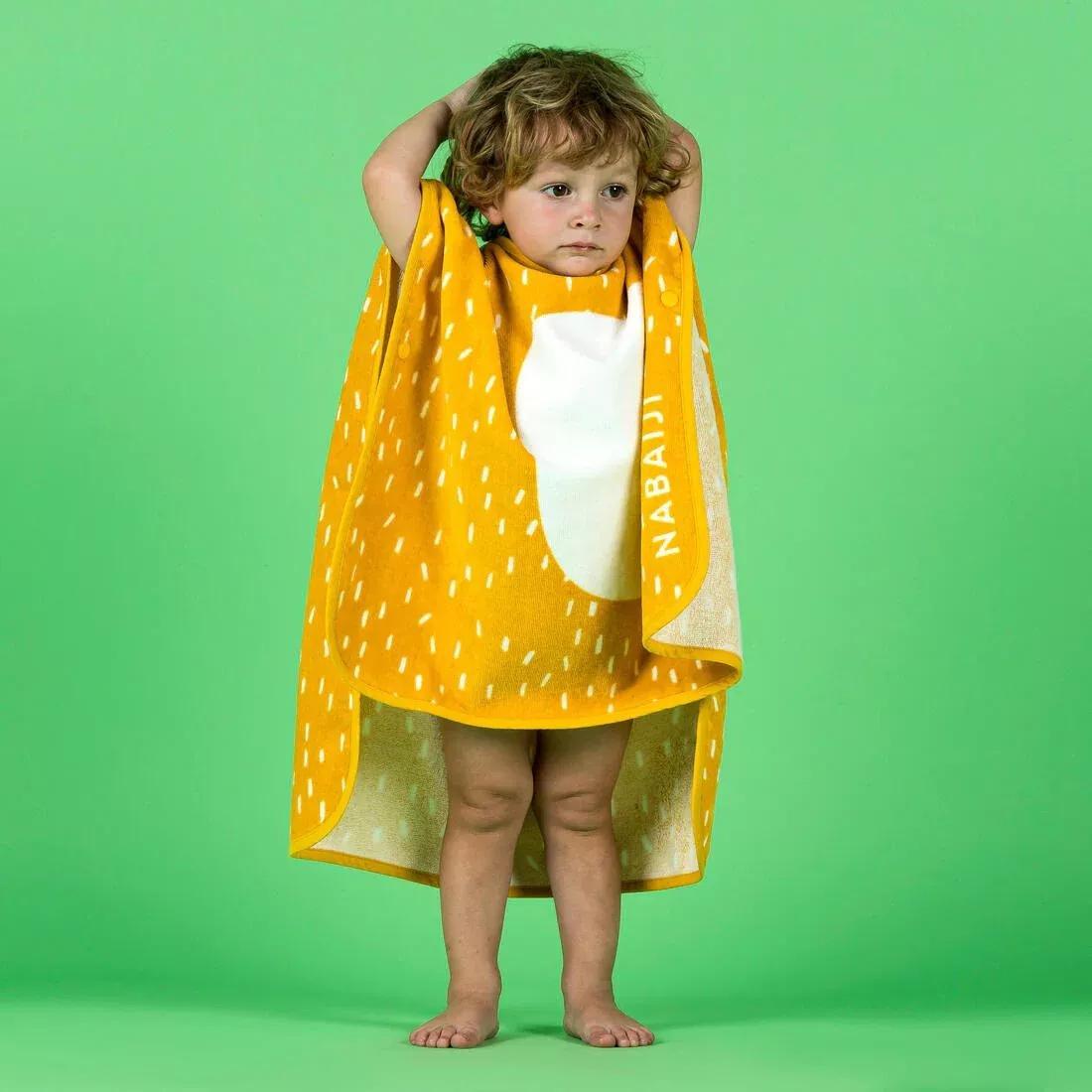 Kids Unisex cotton changing poncho - Lion, No Color, large image number 3