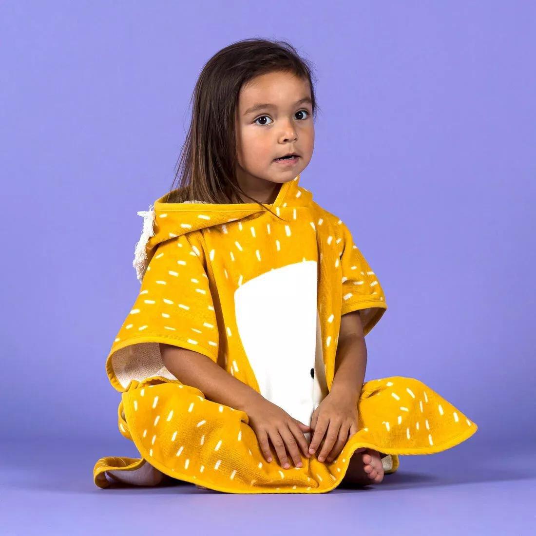 Kids Unisex cotton changing poncho - Lion, No Color, large image number 6