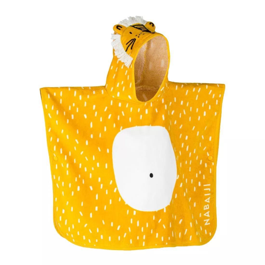Kids Unisex cotton changing poncho - Lion, No Color, large image number 7