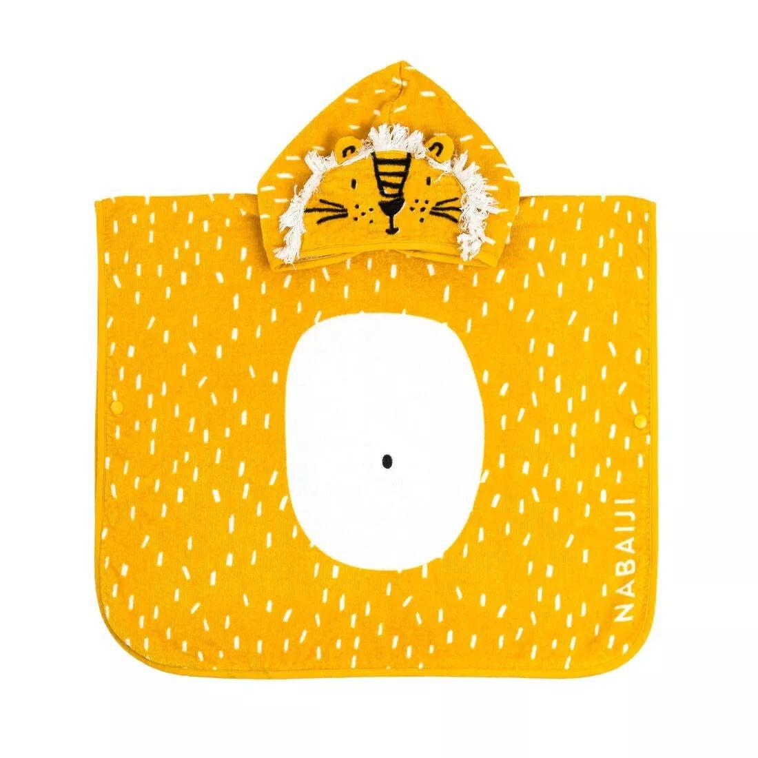Kids Unisex cotton changing poncho - Lion, No Color, large image number 8
