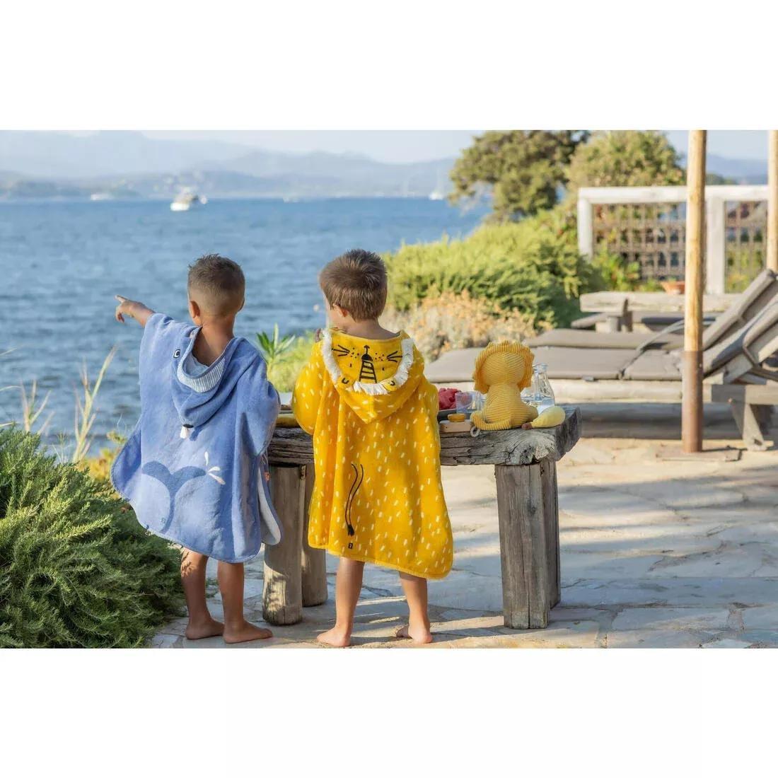 Kids Unisex cotton changing poncho - Lion, No Color, large image number 9