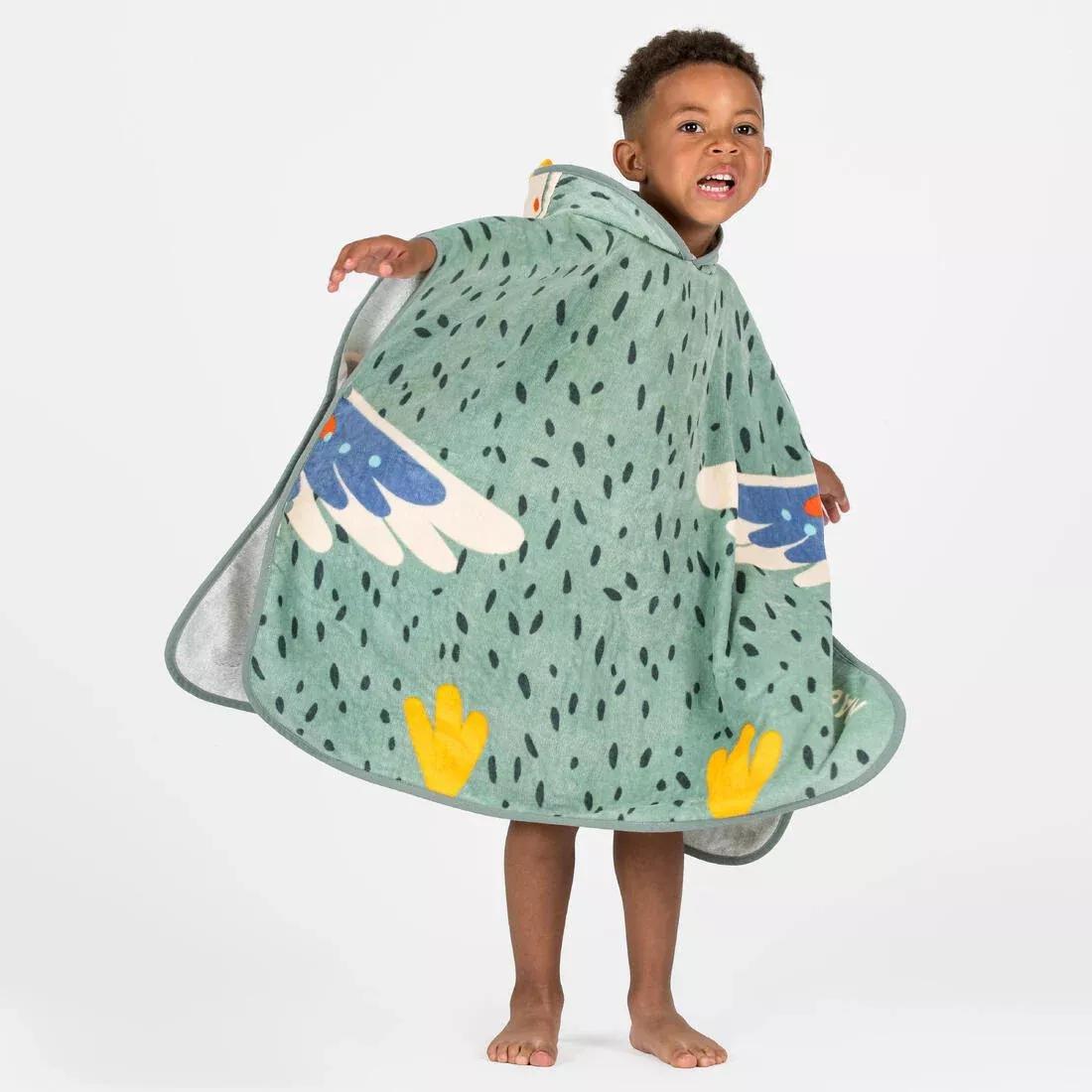 Kids Unisex poncho, Green, No Color, large image number 4