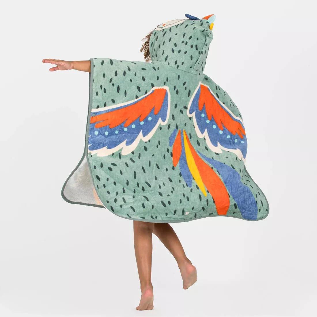 Kids Unisex poncho, Green, No Color, large image number 5