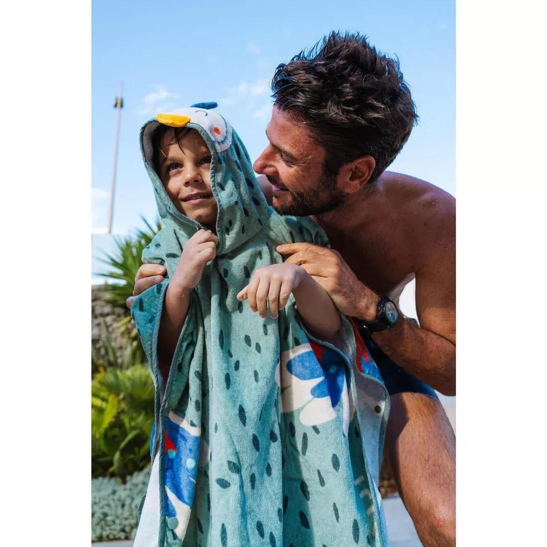 Kids Unisex poncho, Green, No Color, large image number 6
