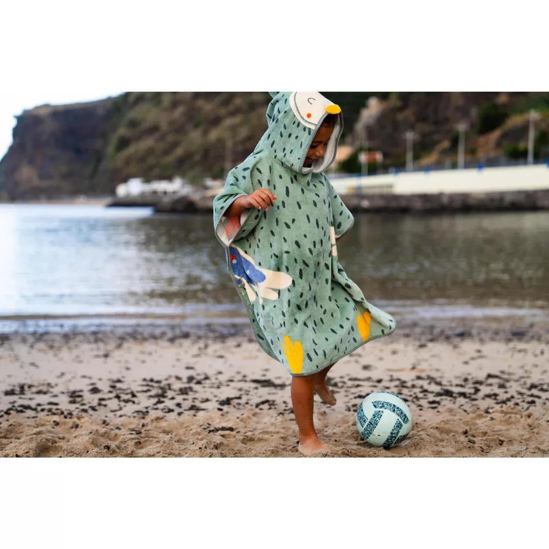 Kids Unisex poncho, Green, No Color, large image number 7
