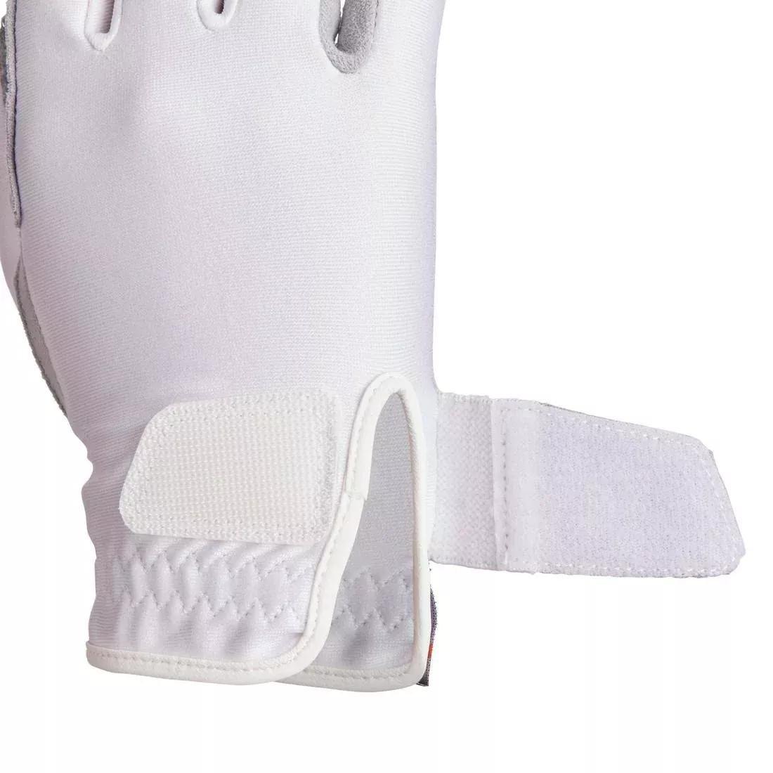 Kids Horse Riding Gloves, White, No Color, large image number 11