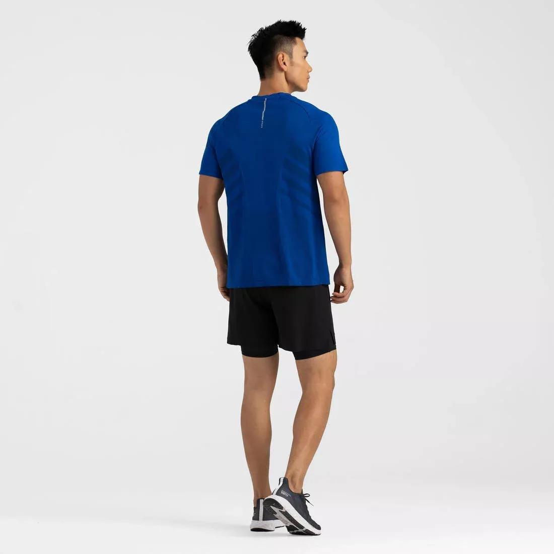 Men Running 2-In-1 Tight Shorts, Black, 5401_000, large image number 8